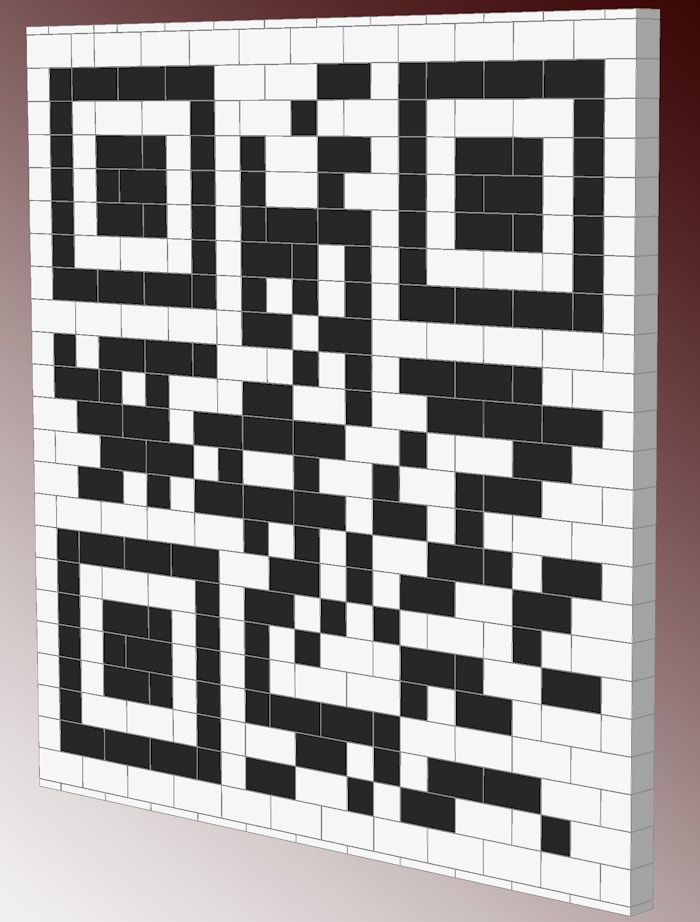 Стена с QR - кодом