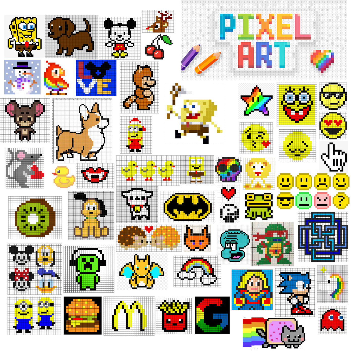 Примеры изображений Pixel Art