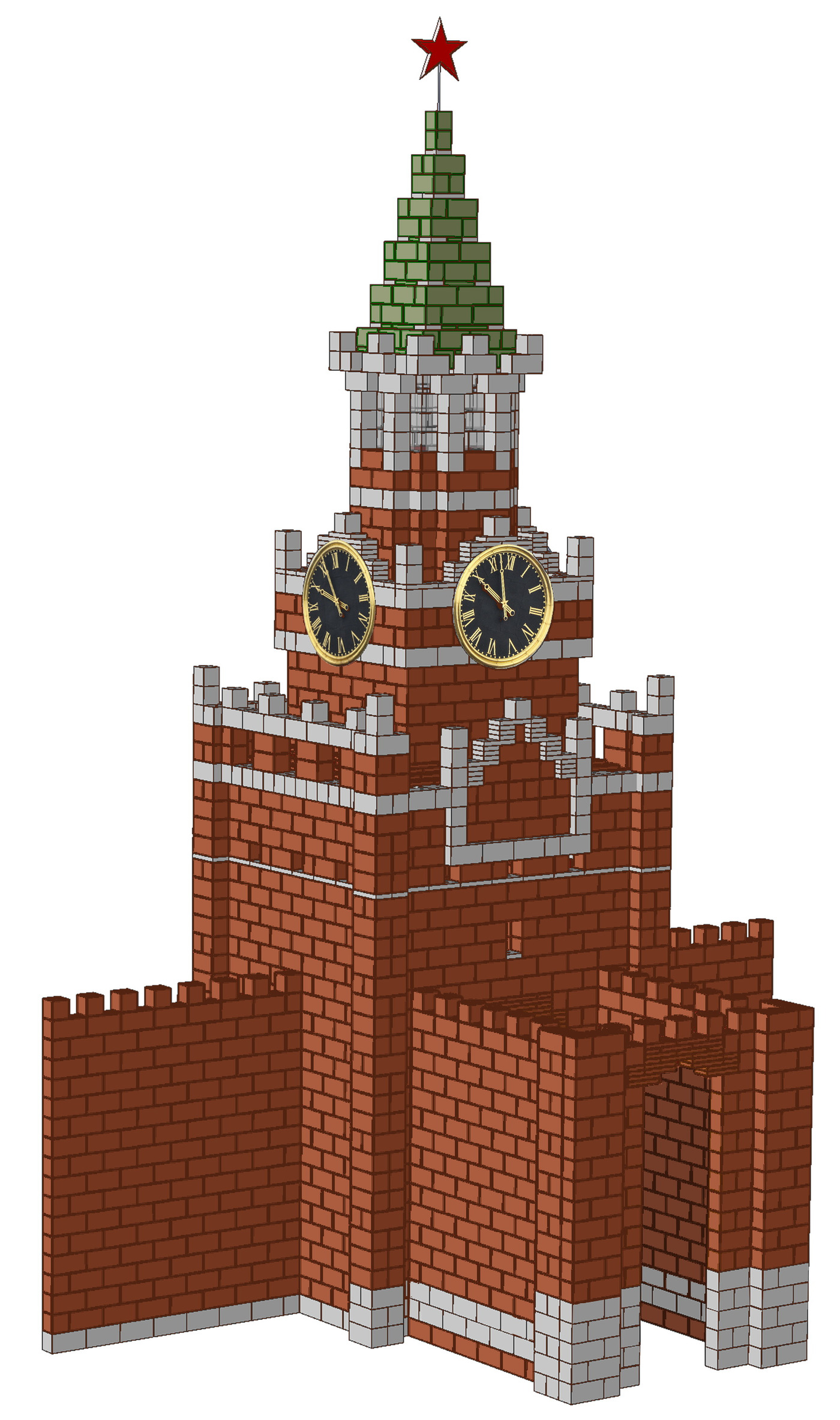 Спасская башня Кремля,  H=8,5 м