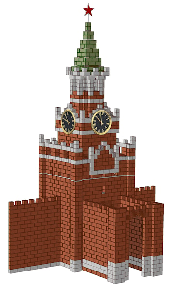 Спасская башня Кремля,  H=8,5 м